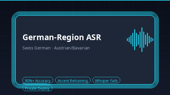 Schweizerdeutsch Has No Standard Spelling — Why ASR Fails and How to Fix