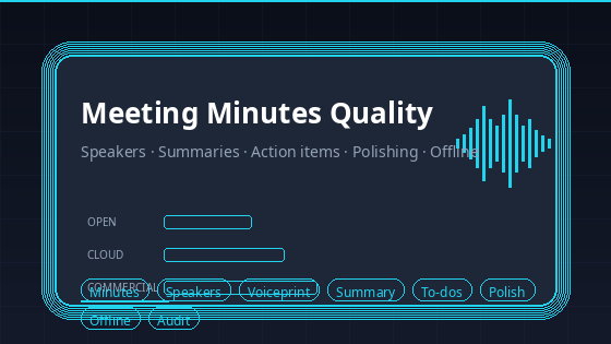 Meeting minutes quality: five engineering stages