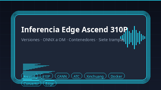 Ascend 310P Edge Inferencia de tarjeta de voz transcripción de voz despliegue