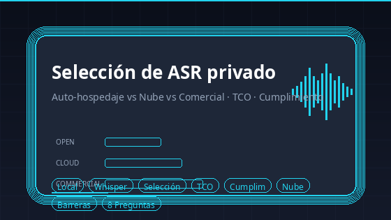 Comparación de selección ASR On-Premise