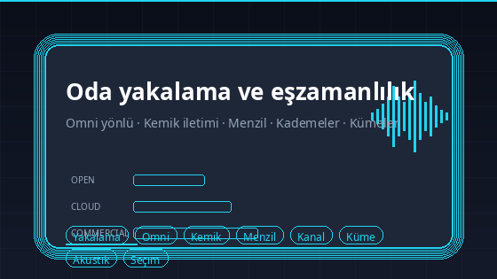 Odanın yakalanması ve çok kanallı işlemlerin seçilmesi