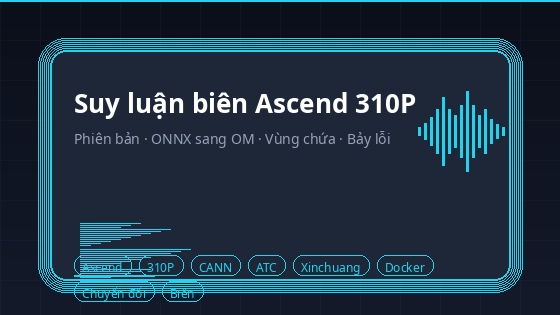 Phát biểu thẻ suy luận cạnh Ascend 310P triển khai phiên âm giọng nói