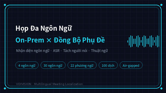 Bản dịch hội nghị đa ngôn ngữ tại chỗ và đồng bộ phụ đề
